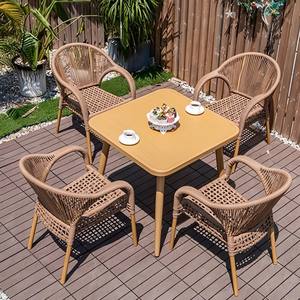 Ergonomic Rattan Lounge <strong>Chair</strong> with Wide Armrests Great Garden <strong>Chair</strong> with Anti-rust Aluminum for Terrace Decks &amp; <strong>Conservatory</strong> - Product Image 6