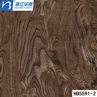 Film hydrographique PVA effet bois naturel Huabiao pour porte de sécurité, porte intérieure et cadre de porte