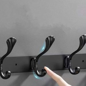 Hot Selling Eco-Friendly Multifunction Wall Mounted Self-Adhesive Stainless Steel <b>Towel</b> Clothing <b>Hooks</b> for Bathroom Kitchen - Product Image 5