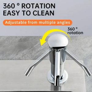 Distributeur de <span class=keywords><strong>savon</strong></span> de cuisine à pression manuelle pour éviers, lave-<span class=keywords><strong>vaisselle</strong></span> et bacs à légumes, flacon de détergent <span class=keywords><strong>liquide</strong></span> - Product Image 5