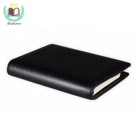 Couvre-planificateur en cuir personnalisé, couverture de qualité supérieure, noir, pour journal personnel a5