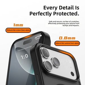 เคสสัมผัสนุ่มดุจผ้าไหมสำหรับ iPhone 17 18 Pro Max พร้อมวงแหวนแม่เหล็กแข็งแรง ด้านหลังแบบด้าน ป้องกันการตกกระแทกระดับทหาร <span class=keywords><strong>ราคา</strong></span>โรงงาน - Product Image 4