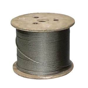 316 Stainless Steel Wire Rope China Supplier Steel Cable Ropes Wire 1x7 1x19 7x19 7x7 Inox Cable Wholesale Price