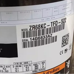 คอมเพรสเซอร์ทำความเย็น ZR61KCE-TFD-522 ZR68KC-PFJ-522 5 แรงม้า แบบสโครล สำหรับปั๊มความร้อนแบบใช้ลม - Product Image 4