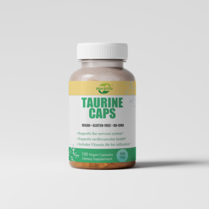 Oem ODM <span class=keywords><strong>Taurine</strong></span> bổ sung với vitamin B6-Supports tim mạch & hệ thần kinh, bổ sung sức khỏe, ăn chay, NO-GMO, gluten miễn phí - Product Image 1