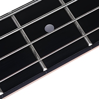 MS-4F 4 String Passive Pickup Electric Bass Guitar S S Pickup Configuration Rosewood Fretboard Wood Body Glossy Finish