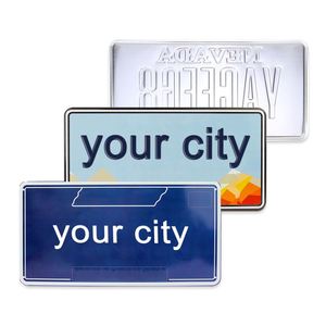 Nouveau produit : plaque d'immatriculation de voiture en aluminium imprimée, personnalisable, haute qualité, prix abordable - Product Image 3