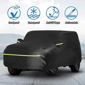 Funda para Auto TELLIKA 2023 <span class=keywords><strong>Bronco</strong></span> Negra de 4 Puertas, Impermeable hasta 4 Mil, con Tiras Fluorescentes, Protección UV/IR del <span class=keywords><strong>90</strong></span>% para Vehículo - Product Image 2