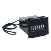 Compteur numérique mécanique à 7 chiffres DC12V 24V pour jeux, pièces de monnaie, compteur d'impulsions électrique en plastique pour machines