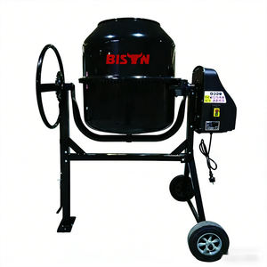 Bétonnière électrique portative de petite taille, capacité 120L, 140L, 160L, 180L, 200L, marque BISON - Product Image 1