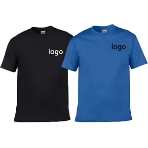 OEM designer 150gsm ring-spun 100% cotton T shirt Round Neck Short Sleeve T-shirt With Logo Custom Logo Printed Men's T-shirts