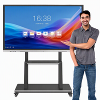 Écran plat interactif 4K UHD pour l'enseignement en classe scolaire, tableau blanc interactif numérique tout-en-un