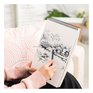 <span class=keywords><strong>Carnet</strong></span> <span class=keywords><strong>de</strong></span> <span class=keywords><strong>croquis</strong></span> A4 à spirale pour <span class=keywords><strong>artiste</strong></span> avec logo personnalisable, papier 100 g/m², idéal pour la pratique quotidienne et le dessin - Product Image 5