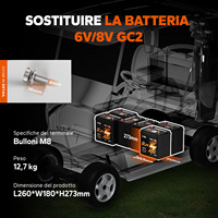 Stok Us 48 Volt 30ah Lifepo4 Golf Cart baterai Lithium baterai untuk GC2 penyimpanan 48 v Lithium Golf Cart Kit baterai