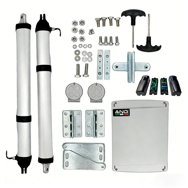 Solar-Ready 24V DC Modern Aluminum Automatic Gate Tuya WiFi Control Swing Gate Opener Motor Kit for Residential Use