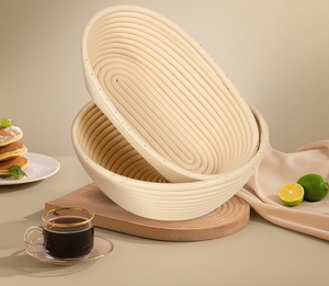 Cesto di impermeabilizzazione del <span class=keywords><strong>pane</strong></span> ispirato ai PP in Rattan strumento di cottura in stile europeo lavabile cestello per lievitare di pasta in <span class=keywords><strong>plastica</strong></span> con Design riutilizzabile - Product Image 4