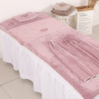 Ensemble de serviettes en microfibre à séchage rapide, absorbantes, double face, avec logo personnalisé, en gros, pour utilisation professionnelle en salon de beauté