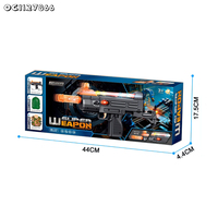 Pretend Play Electric Army Gun Juguetes arma Militar Pistola de juguete realista barata con sonido Hecho en China para niños con chaleco Mochila