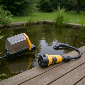 Pompe de transfert d'eau submersible sans fil Vevor 20V Max, modèle D0100X3RU48, pour utilisation dans les bassins de jardin - Product Image 2