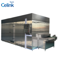 Moteur de congélateur tunnel IQF industriel automatique pour ligne de traitement de crevettes et de poissons à haute productivité -45-0°C 110V/220V/380V