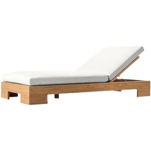 Per tutte le stagioni in legno massello naturale per il tempo libero reclinabile mobili per piscina giardino all'aperto Resort lettino prendisole sedia <span class=keywords><strong>sdraio</strong></span> <span class=keywords><strong>da</strong></span> <span class=keywords><strong>spiaggia</strong></span> - Product Image 6
