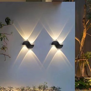 Lámpara de Pared Exterior Moderna de Aluminio, Aplique LED de Alto Brillo para Patio, Terraza, Jardín - Product Image 4