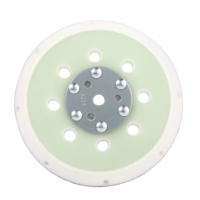 Tampon de ponçage, 5 ", 8 trous, 125mm, semelle avec crochet, boucle de support, pour le ponçage et le polissage, 10 pièces