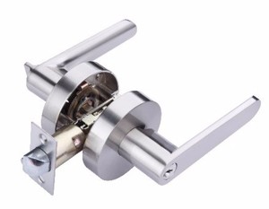 กุญแจล็อคประตูคุณภาพสูงมาตรฐาน Ansi เกรด 2 แบบไม่ใช้กุญแจ  ระยะห่างแกนล็อค 60 มม. พร้อมก้านโยกแบบ Privacy  ล็อคทรงกระบอก  วัสดุเหล็ก ทองเหลือง สำหรับประตูไม้ - Product Image 2