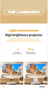 2025 K2 Projecteur Smart Portable Poche <span class=keywords><strong>Batterie</strong></span> Intégrée 1080P 4K Vidéo LCD Android 11 Système 5G WiFi 6 BT5.2 Projecteur de Film - Product Image 3