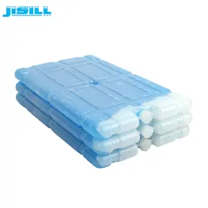 Blocos de congelar de gel azul, material plástico
