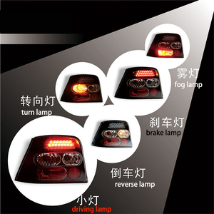 Feu arrière boîtier <span class=keywords><strong>noir</strong></span> feu arrière LED pour VOLKSWAGEN <span class=keywords><strong>Golf</strong></span> <span class=keywords><strong>4</strong></span> '1998-'2002 Année - Product Image 2