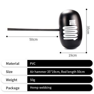 Marteau gonflable promotionnel en PVC noir, jouet gonflable personnalisé pour enfants - Product Image 2