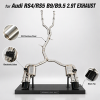 Système d'échappement SDO Valvetronic Catback pour Audi RS4/RS5 B9/B9.5 2.9T 2017-2024 en acier inoxydable avec silencieux et tuyau d'échappement en Y