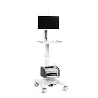 Chariot informatique médical SAIKANG SKR-R04, moniteur patient hospitalier, poste de travail dentaire, imprimante, certifié EN60601/CE/ISO, garantie 2 ans