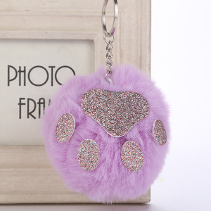 10cm ours <span class=keywords><strong>patte</strong></span> boule <span class=keywords><strong>porte</strong></span>-clés boule <span class=keywords><strong>de</strong></span> fourrure <span class=keywords><strong>de</strong></span> <span class=keywords><strong>lapin</strong></span> en plein air <span class=keywords><strong>porte</strong></span>-clés - Product Image 1