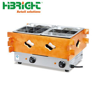 Équipement de snack de rue commerciale Brochette électrique et à gaz Oden Machine avec entourage en acier inoxydable pour restaurant et hôtel - Product Image 1