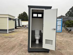 Toilettes portables écologiques en acier personnalisables à double compartiment avec installation facile pour les écoles et les parcs - Product Image 5