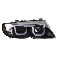 Phares de voiture pour BMW Série 3 E46 1998-2004 4 portes, lampes LED, feux de jour, clignotants dynamiques, accessoires de voiture