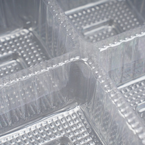 ถาดพลาสติกใสแบบกำหนดเองสำหรับสัตว์เลี้ยง ขนาด 10x8x5 นิ้ว ทำจากพลาสติกหนา สำหรับบรรจุภัณฑ์บิสกิต ขนมไหว้พระจันทร์ รูปทรงสี่เหลี่ยมและทรงกลม - Product Image 1