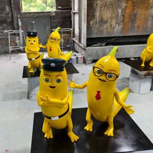 테마 파크 장식을위한 귀엽고 생생한 스타일 만화 캐릭터 동상 FRP 조각 - Product Image 2