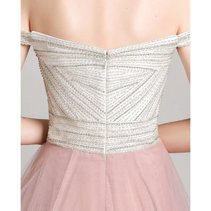 女性用プロムドレスドレスフォーマルスパンコール衣装ハート型襟宴会ドレスショーウエスト - Product Image 5