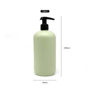 Tùy chỉnh Boston Vòng <span class=keywords><strong>HDPE</strong></span> 500ml chất lỏng xà phòng Nhựa bơm chai bao bì dầu gội Lotion chai - Product Image 5