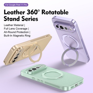 Fundas Magnéticas de Cuero PU para Teléfono Móvil, para Google Pixel 11 Pro XL 10 9 8 Pro, con 360° °   Cubierta Protectora de Lente - Product Image 3