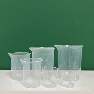 गर्म बिक्री स्पष्ट प्लास्टिक पीपी मापने बीकर कप अलग मात्रा के साथ - Product Image 1