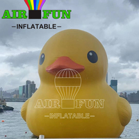 Airfun personnalisé gonflable drôle d'eau gros jouets piscine énorme bouée gonflable canard jaune