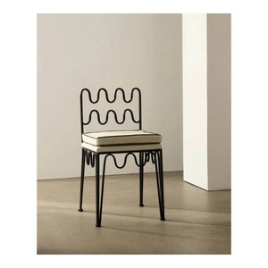 Sillas de Comedor de Hierro Estilo Francés, Diseño <span class=keywords><strong>Retro</strong></span> Creativo, <span class=keywords><strong>Muebles</strong></span> de Estilo Antiguo para el Hogar y el Ocio - Product Image 5