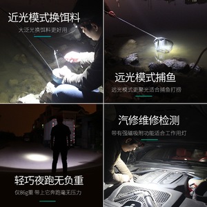 Led Headlamp Cob Rechargeable 2000mAh Adjustable Brightness Waterproof Portable For Fishing And Car Repair - Product Image 1