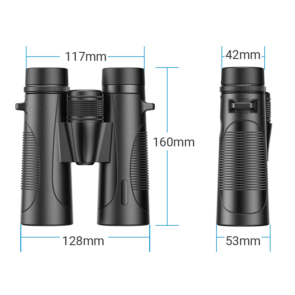 10X42 Best Quality BAK4 Binoculars High Power Waterproof Binocular for Bird  Watching/Hiking/Traveling