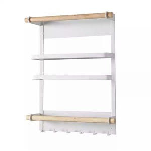 Estante Organizador Magnético para Refrigerador con Soporte para Toallas de Papel, Dispensador de Papel Film, Ganchos, Sin Perforaciones, Estante de Almacenamiento para Cocina - Product Image 5