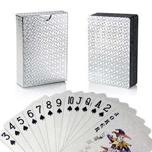 OEM Elmas Su Geçirmez Siyah Oyun Kartları Poker Kartları Altın Varaklı Oyun Kartı - Product Image 6